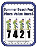 Beach Place Value Math Center Games