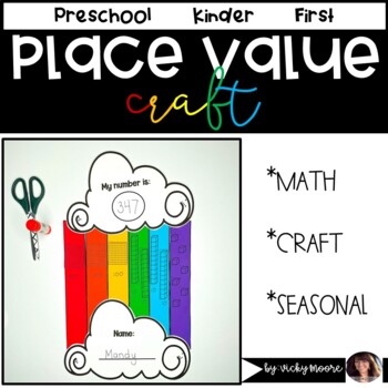 Preview of Place Value Rainbow Craft | St. Patrick's Day Craft