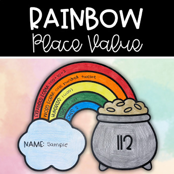 Preview of Place Value Rainbow | St. Patrick's Day Math Craft