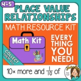 Place Value Relationships 10 x bigger and 1/10 of 4th grad