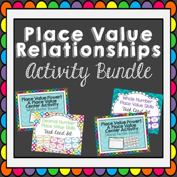 Preview of Place Value Relationships Activity Bundle