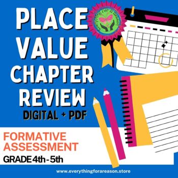 Preview of Place Value Lesson Review - PDF+DIGITAL+EASEL