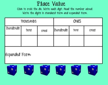 Preview of Place Value Review Smart Board