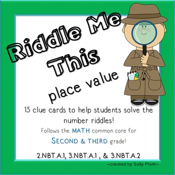 Preview of Place Value Riddles