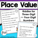 Place Value Riddles for Hundreds and Thousands | 3 Digit a