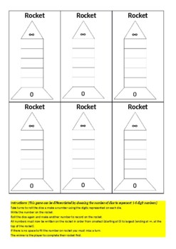 Preview of Place Value Rocket