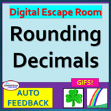 Place Value - Rounding Decimals St. Patrick's Day Escape R