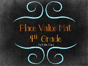 Preview of Place Value, Rounding, Expanded Form Mat 4th grade