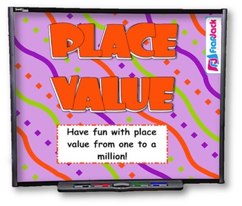 Preview of 4th Grade Place Value SMART BOARD Game