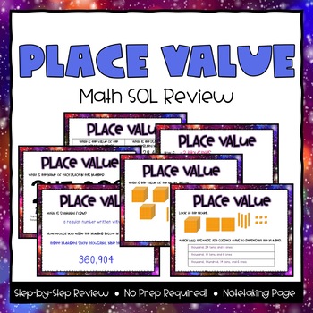 Preview of Place Value SOL Powerpoint & Note-taking Review