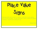 Place Value Signs 5th Grade
