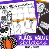 Place Value Skeletons | Halloween Math Activity & Hallowee
