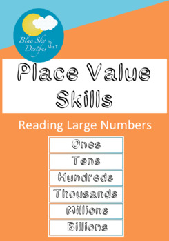 Preview of Place Value Skills: Reading Large Numbers