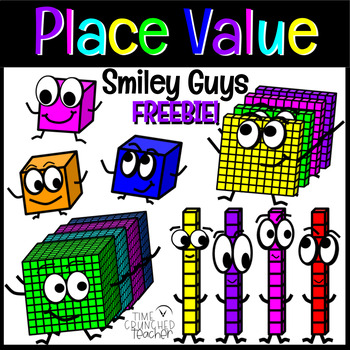 Preview of Place Value Smiley Guys FREEBIE!