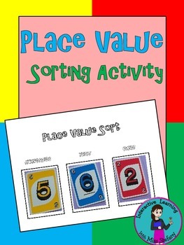 Preview of Place Value Sorting Activity