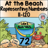 Place Value Sorting Activity Numbers 11-120 At the Beach