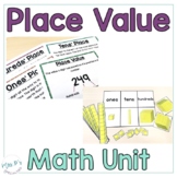 Place Value Math Unit For Special Education  (Leveled Math