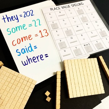 Preview of Place Value Spelling No Prep Activity