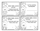 Place Value Spider Book numbers  1-50 Visualize Number and Cubes
