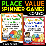 Place Value Spinner Math Games with Task Cards