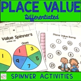 Place Value Spinner Math Center Games