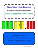 Place Value Station w/Task Cards, Recording Sheet, Key