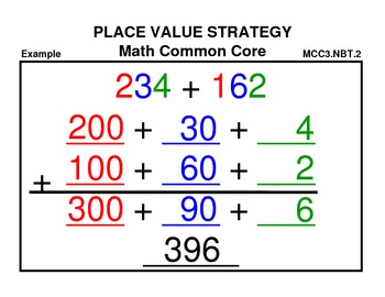 Place Value Strategy - 3.NBT.2 Common Core Assessments Part 2 (Number