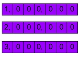 Place Value Strips to Millions