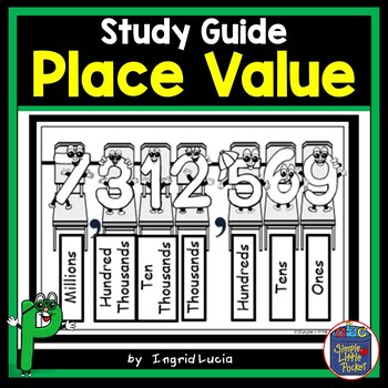 Preview of Place Value Study Guide and Vocabulary Words