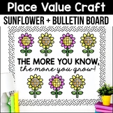 Place Value Sunflower Math Crafts Summer Bulletin Board Ju