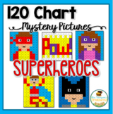 Place Value - Superheroes - 120 Chart Mystery Pictures