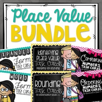 Preview of Place Value Task Card BUNDLE!