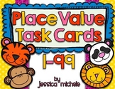Place Value Task Cards 1-99 {Zoo Animal Theme}