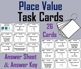 Place Value Task Cards Activity