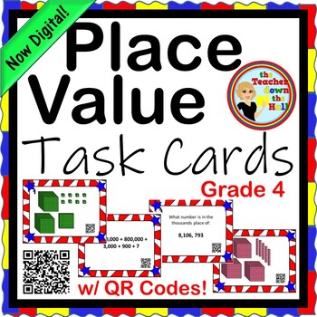Preview of Place Value Task Cards NOW Digital!