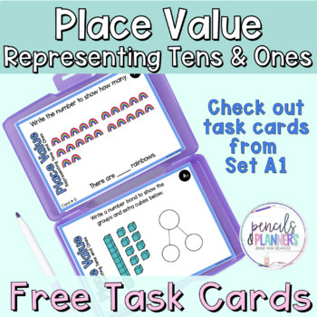 Preview of Free Place Value Task Cards - PDF