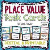 Place Value Task Cards | Digital and Printable