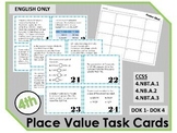 Place Value Task Cards {English only} - DIGITAL+ Printable