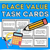 Place Value Task Cards {Grades 3-5 Math} Rounding, Expande