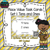 Place Value Task Cards Set 1:Tens and Ones: 1st Grade CC: 