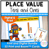 Place Value Math Center Bundle | Tens and Ones Task Cards