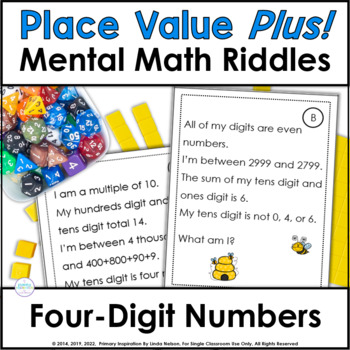 Preview of Place Value Riddles - Early Finishers - Mental Math - Factors, Multiples, More