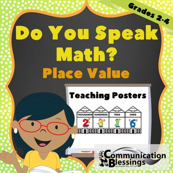 Preview of Place Value Teaching Posters for Vocabulary and Language
