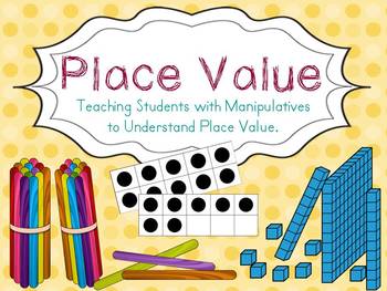 Preview of Place Value with Manipulatives to Understand : distance learnining