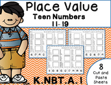 Place Value - Teen Numbers 11-19 Base Ten