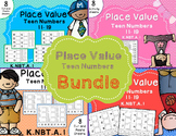 Place Value-Teen Numbers 11-19 Base Ten {Bundle} Cut and P