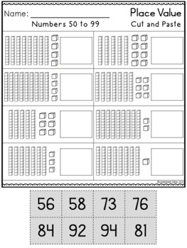 place value tens and ones worksheets base ten blocks