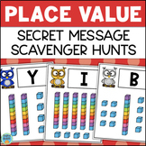 Place Value Tens & Ones Math Secret Code Scavenger Hunt Ac