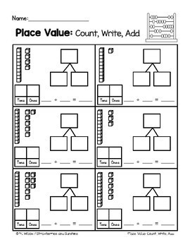 Place Value Worksheets Tens and Ones by Melicety | TpT