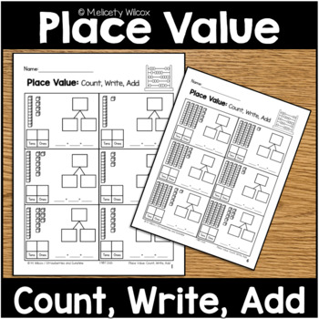 Preview of Place Value Worksheets Tens and Ones